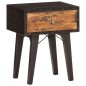 vidaXL Mesita de noche de madera maciza reciclada 40x30x50 cm vidaXL Mesita de noche de madera maciza reciclada 40x30x50 cm