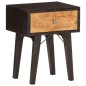 vidaXL Mesita de noche de madera maciza reciclada 40x30x50 cm vidaXL Mesita de noche de madera maciza reciclada 40x30x50 cm