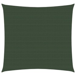 vidaXL Toldo de vela verde oscuro HDPE 160 g/m² 4,5x4,5 m