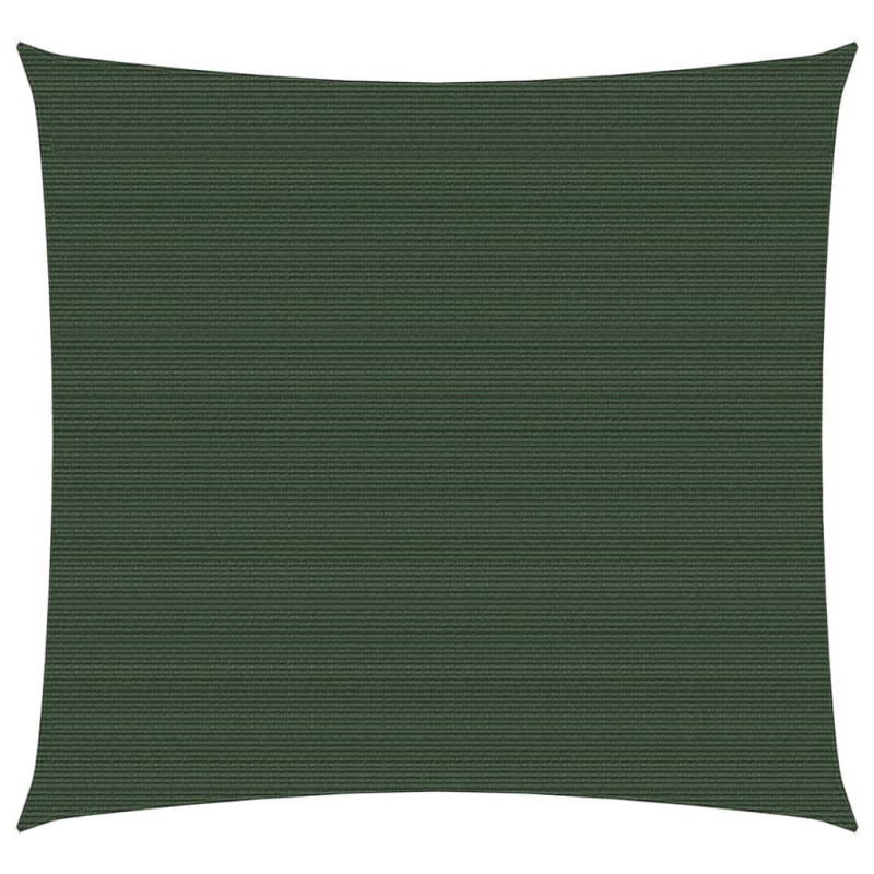vidaXL Toldo de vela verde oscuro HDPE 160 g/m² 4,5x4,5 m