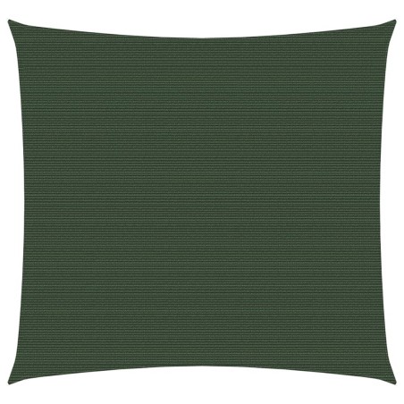 vidaXL Toldo de vela verde oscuro HDPE 160 g/m² 4,5x4,5 m