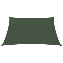 vidaXL Toldo de vela verde oscuro HDPE 160 g/m² 4,5x4,5 m