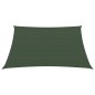 vidaXL Toldo de vela verde oscuro HDPE 160 g/m² 4,5x4,5 m