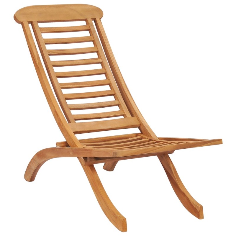 vidaXL Silla de jardín plegable madera maciza de teca 50x90x69 cm vidaXL Silla de jardín plegable madera maciza de teca 50x90x69 cm