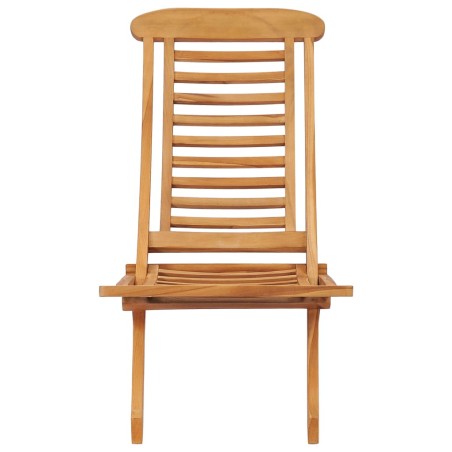 vidaXL Silla de jardín plegable madera maciza de teca 50x90x69 cm