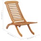 vidaXL Silla de jardín plegable madera maciza de teca 50x90x69 cm vidaXL Silla de jardín plegable madera maciza de teca 50x90x69 cm