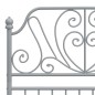 vidaXL Estructura de cama de metal gris 90x200 cm
