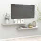 vidaXL Estante flotante pared 2 uds MDF gris hormigón 120x23,5x3,8 cm vidaXL Estante flotante pared 2 uds MDF gris hormigón 120x23,5x3,8 cm