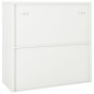 vidaXL Armario con puerta corredera acero blanco 90x40x90 cm vidaXL Armario con puerta corredera acero blanco 90x40x90 cm