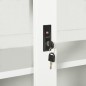 vidaXL Armario con puerta corredera acero blanco 90x40x90 cm vidaXL Armario con puerta corredera acero blanco 90x40x90 cm