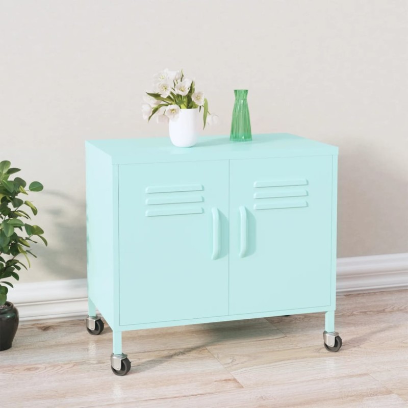 vidaXL Armario de almacenamiento acero verde mint 60x35x56 cm vidaXL Armario de almacenamiento acero verde mint 60x35x56 cm
