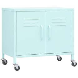 vidaXL Armario de almacenamiento acero verde mint 60x35x56 cm