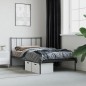 vidaXL Estructura de cama con cabecero metal negro 107x203 cm vidaXL Estructura de cama con cabecero metal negro 107x203 cm