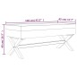 vidaXL Taburete con almacenaje terciopelo rosa 110x45x49 cm vidaXL Taburete con almacenaje terciopelo rosa 110x45x49 cm