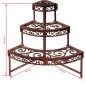 Esschert Design Soporte para plantas semicircular BPH32 Esschert Design Soporte para plantas semicircular BPH32