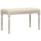 vidaXL Banco beige lino 80x40x49 cm vidaXL Banco beige lino 80x40x49 cm