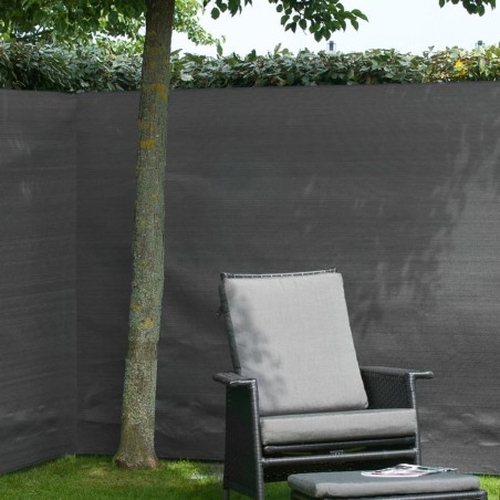 Nature Malla de ocultación de jardín PE gris antracita 1,2x5 m 