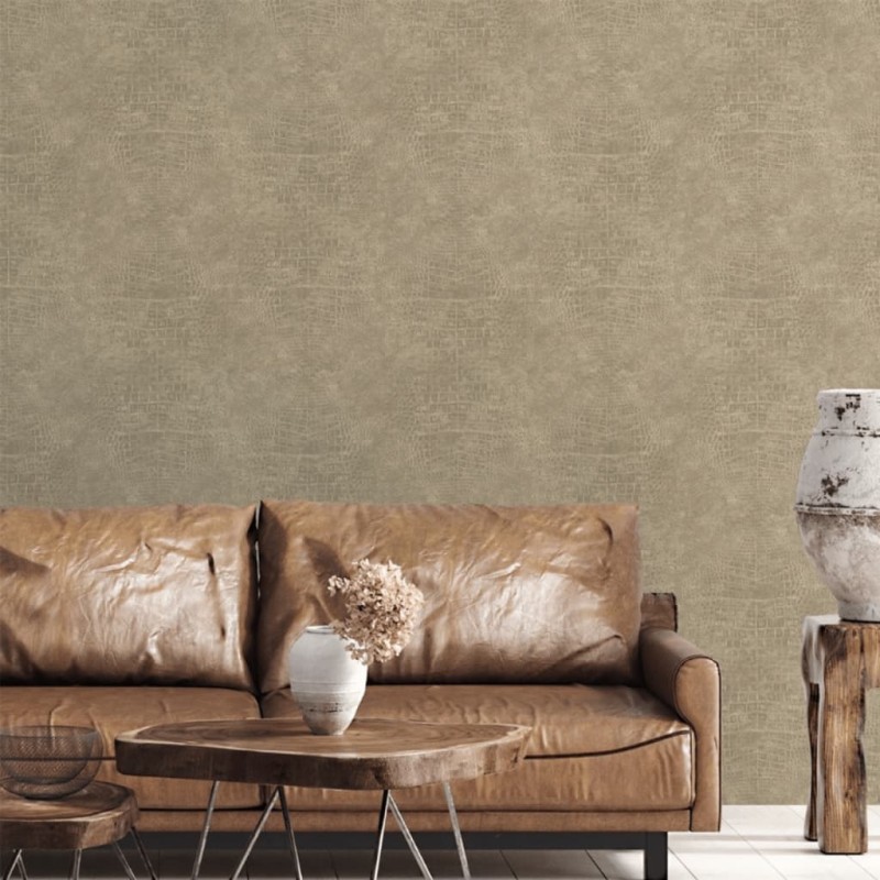 Noordwand Papel pintado Croco gris taupe Noordwand Papel pintado Croco gris taupe