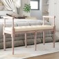vidaXL Banco beige lino 110x40x70 cm vidaXL Banco beige lino 110x40x70 cm