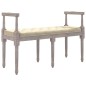 vidaXL Banco beige lino 110x40x70 cm vidaXL Banco beige lino 110x40x70 cm