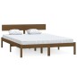 vidaXL Estructura de cama madera maciza pino marrón miel 140x200 cm vidaXL Estructura de cama madera maciza pino marrón miel 140x200 cm