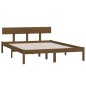 vidaXL Estructura de cama madera maciza pino marrón miel 140x200 cm vidaXL Estructura de cama madera maciza pino marrón miel 140x200 cm