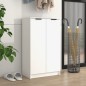 vidaXL Mueble zapatero de madera contrachapada blanco 59x35x100 cm vidaXL Mueble zapatero de madera contrachapada blanco 59x35x100 cm