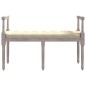 vidaXL Banco beige lino 110x40x70 cm vidaXL Banco beige lino 110x40x70 cm