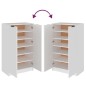 vidaXL Mueble zapatero de madera contrachapada blanco 59x35x100 cm vidaXL Mueble zapatero de madera contrachapada blanco 59x35x100 cm