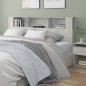 vidaXL Mueble cabecero gris hormigón 200x18,5x104,5 cm vidaXL Mueble cabecero gris hormigón 200x18,5x104,5 cm