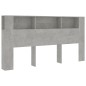 vidaXL Mueble cabecero gris hormigón 200x18,5x104,5 cm vidaXL Mueble cabecero gris hormigón 200x18,5x104,5 cm