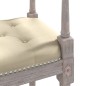 vidaXL Banco beige lino 110x40x70 cm vidaXL Banco beige lino 110x40x70 cm