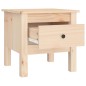 vidaXL Mesa auxiliar de madera maciza de pino 40x40x39 cm
