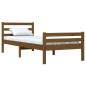 vidaXL Estructura cama madera maciza individual marrón miel 75x190 cm vidaXL Estructura cama madera maciza individual marrón miel 75x190 cm