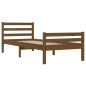 vidaXL Estructura cama madera maciza individual marrón miel 75x190 cm vidaXL Estructura cama madera maciza individual marrón miel 75x190 cm