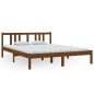vidaXL Estructura de cama king madera maciza marrón miel 150x200 cm vidaXL Estructura de cama king madera maciza marrón miel 150x200 cm