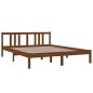 vidaXL Estructura de cama king madera maciza marrón miel 150x200 cm vidaXL Estructura de cama king madera maciza marrón miel 150x200 cm