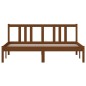 vidaXL Estructura de cama king madera maciza marrón miel 150x200 cm vidaXL Estructura de cama king madera maciza marrón miel 150x200 cm