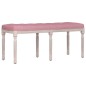 vidaXL Banco de terciopelo rosa 110x40x49 cm