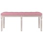 vidaXL Banco de terciopelo rosa 110x40x49 cm