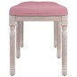 vidaXL Banco de terciopelo rosa 110x40x49 cm
