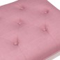 vidaXL Banco de terciopelo rosa 110x40x49 cm