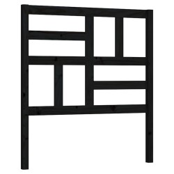 vidaXL Cabecero de cama madera maciza de pino negro 81x4x104 cm
