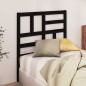 vidaXL Cabecero de cama madera maciza de pino negro 81x4x104 cm