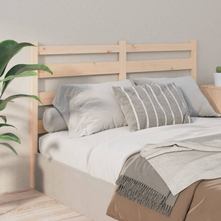 vidaXL Cabecero de cama madera maciza de pino 156x4x100 cm