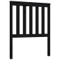 vidaXL Cabecero de cama madera maciza de pino negro 81x6x101 cm