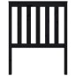 vidaXL Cabecero de cama madera maciza de pino negro 81x6x101 cm