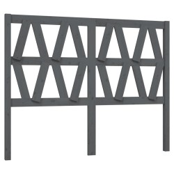 vidaXL Cabecero de cama madera maciza de pino gris 166x4x100 cm