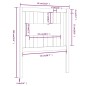 vidaXL Cabecero madera maciza de pino gris 81x4x100 cm vidaXL Cabecero madera maciza de pino gris 81x4x100 cm