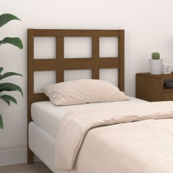 vidaXL Cabecero de cama madera maciza pino marrón miel 95,5x4x100 cm